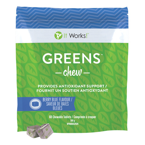 It Works Greens Chew - Antioxidant and Prebiotic Supplement